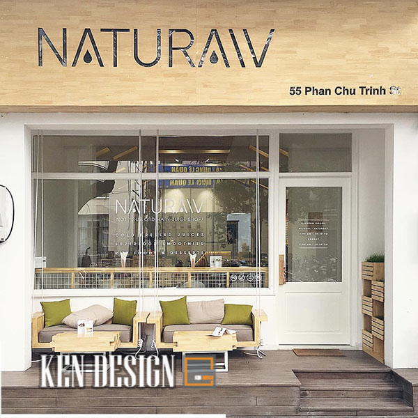 Thiết kế quán cafe Naturaw - Siêu sang chảnh, siêu đáng yêu